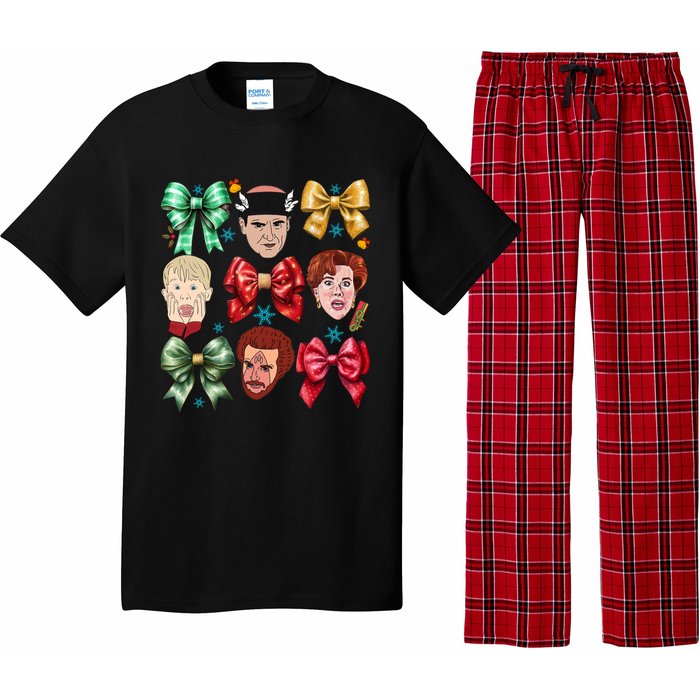 Coquette Bow Home Alone Christmas 90’S Comedy Pajama Set