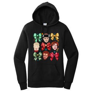 Coquette Bow Home Alone Christmas 90’S Comedy Women's Pullover Hoodie