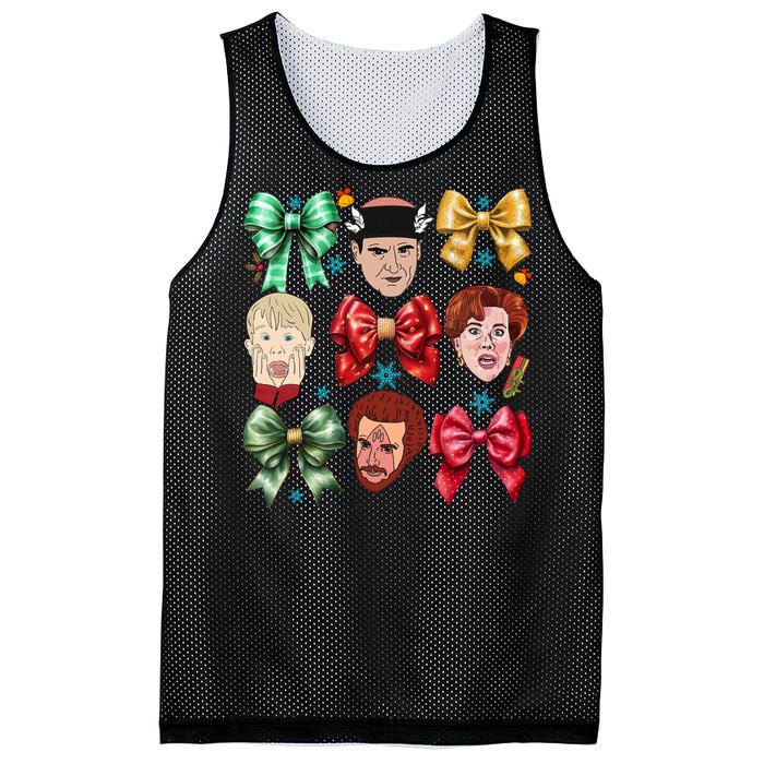 Coquette Bow Home Alone Christmas 90’S Comedy Mesh Reversible Basketball Jersey Tank