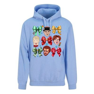 Coquette Bow Home Alone Christmas 90’S Comedy Unisex Surf Hoodie