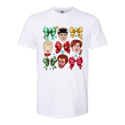 Coquette Bow Home Alone Christmas 90’S Comedy Softstyle CVC T-Shirt