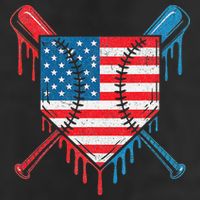 Cool Baseball Home Plate Drip Patriotic 4th Of July 11oz C Handle Ceramic Mug