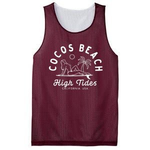 Cocos Beach High Tides California Usa Mesh Reversible Basketball Jersey Tank