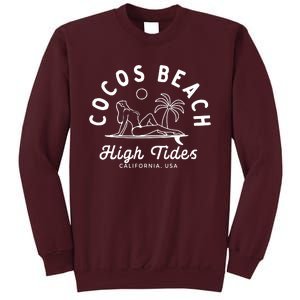 Cocos Beach High Tides California Usa Tall Sweatshirt