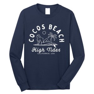 Cocos Beach High Tides California Usa Long Sleeve Shirt