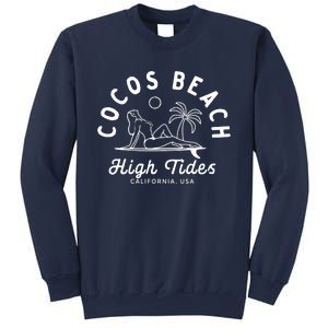 Cocos Beach High Tides California Usa Sweatshirt