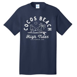 Cocos Beach High Tides California Usa Tall T-Shirt