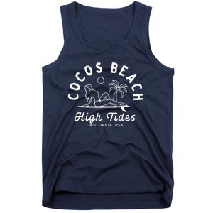 Cocos Beach High Tides California Usa Tank Top