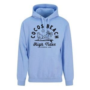 Cocos Beach High Tides California Usa Unisex Surf Hoodie