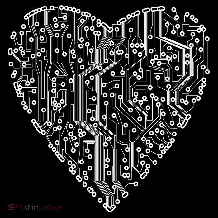 Circuit Board Heart Backpack