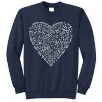 Circuit Board Heart Sweatshirt