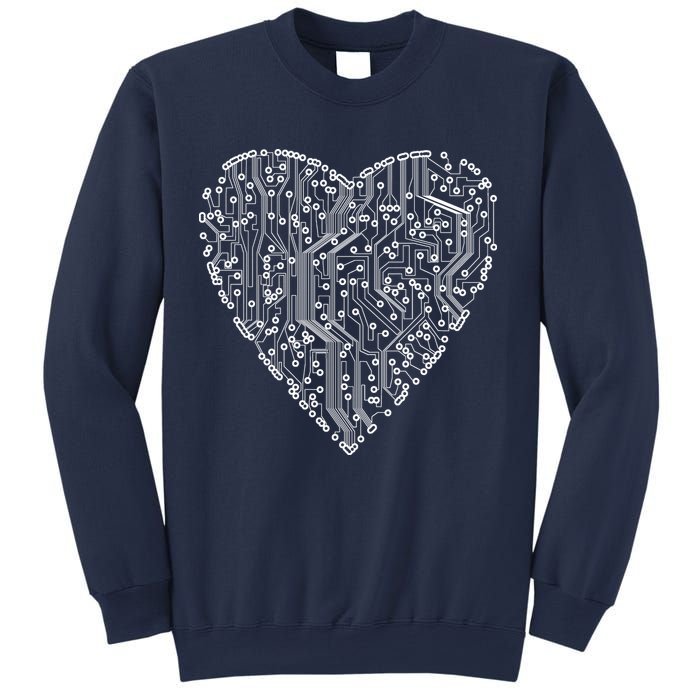 Circuit Board Heart Sweatshirt