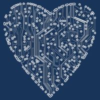 Circuit Board Heart Sweatshirt