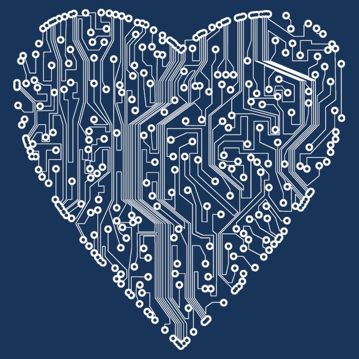 Circuit Board Heart Sweatshirt