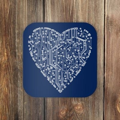 Circuit Board Heart Coaster