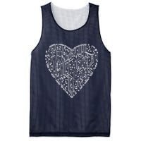 Circuit Board Heart Mesh Reversible Basketball Jersey Tank