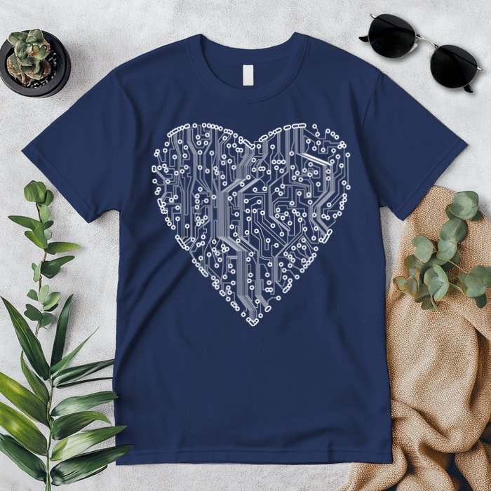 Circuit Board Heart Premium T-Shirt