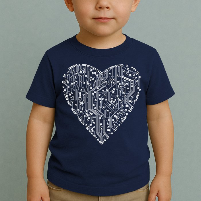 Circuit Board Heart Toddler T-Shirt