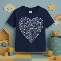 Circuit Board Heart Toddler T-Shirt