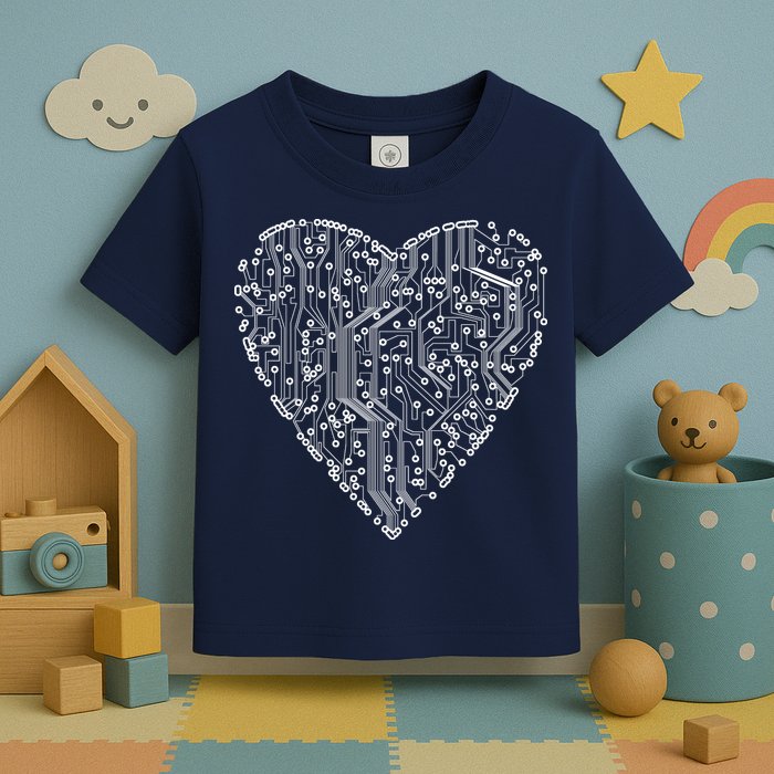 Circuit Board Heart Toddler T-Shirt