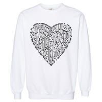 Circuit Board Heart Garment-Dyed Sweatshirt