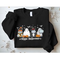 Cute Baby Hippo Moo Deng Fall Sweatshirt
