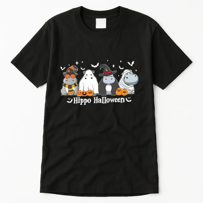 Cute Baby Hippo Moo Deng Fall Tall T-Shirt