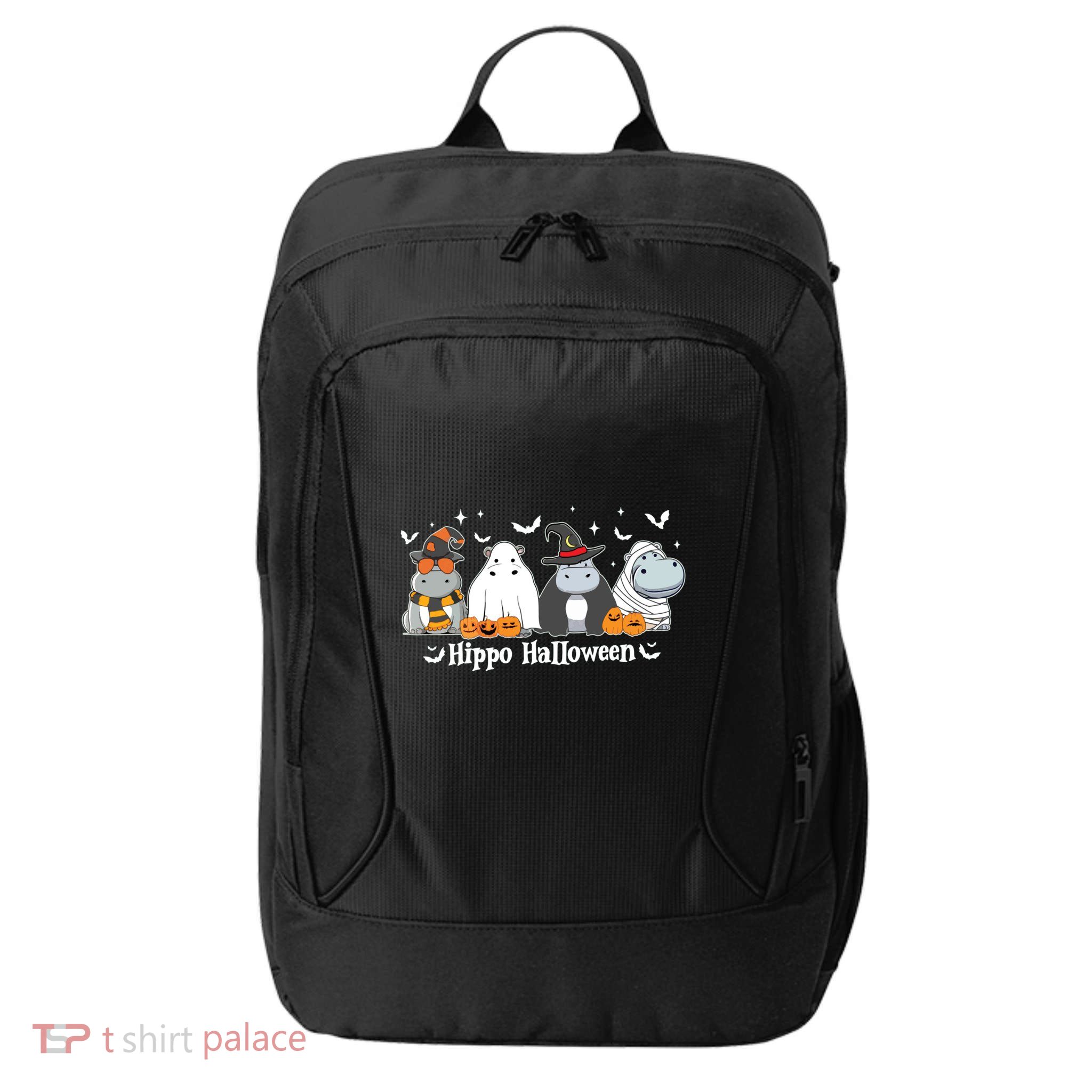 Cute Baby Hippo Moo Deng Fall City Backpack