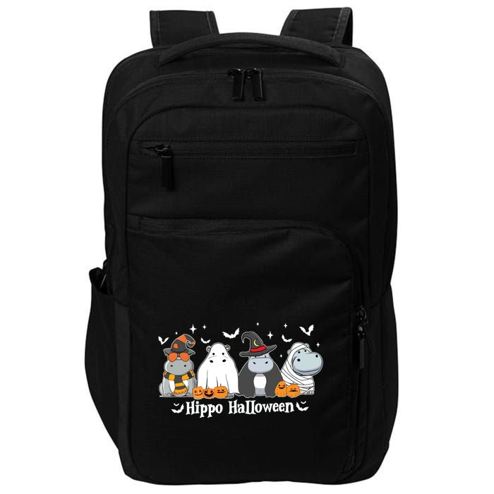 Cute Baby Hippo Moo Deng Fall Impact Tech Backpack