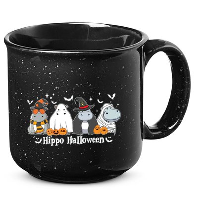 Cute Baby Hippo Moo Deng Fall 15oz Campfire Ceramic Mug