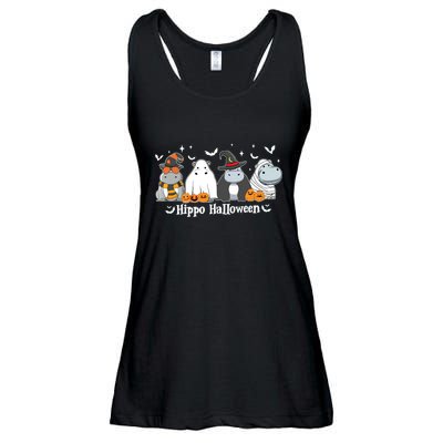 Cute Baby Hippo Moo Deng Fall Ladies Essential Flowy Tank