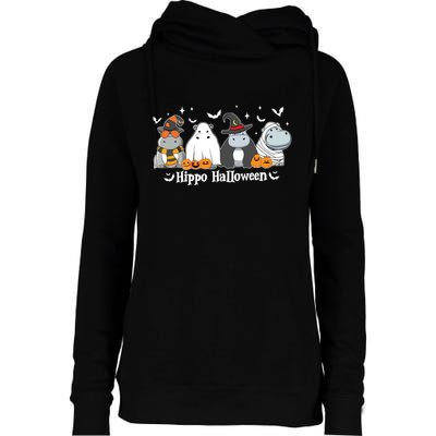Cute Baby Hippo Moo Deng Fall Womens Funnel Neck Pullover Hood
