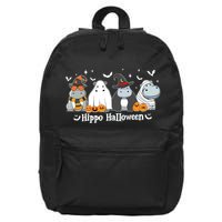Cute Baby Hippo Moo Deng Fall 16 in Basic Backpack