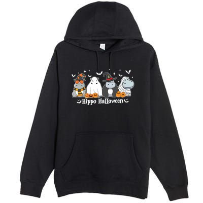 Cute Baby Hippo Moo Deng Fall Premium Pullover Hoodie