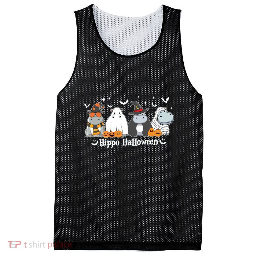 Cute Baby Hippo Moo Deng Fall Mesh Reversible Basketball Jersey Tank