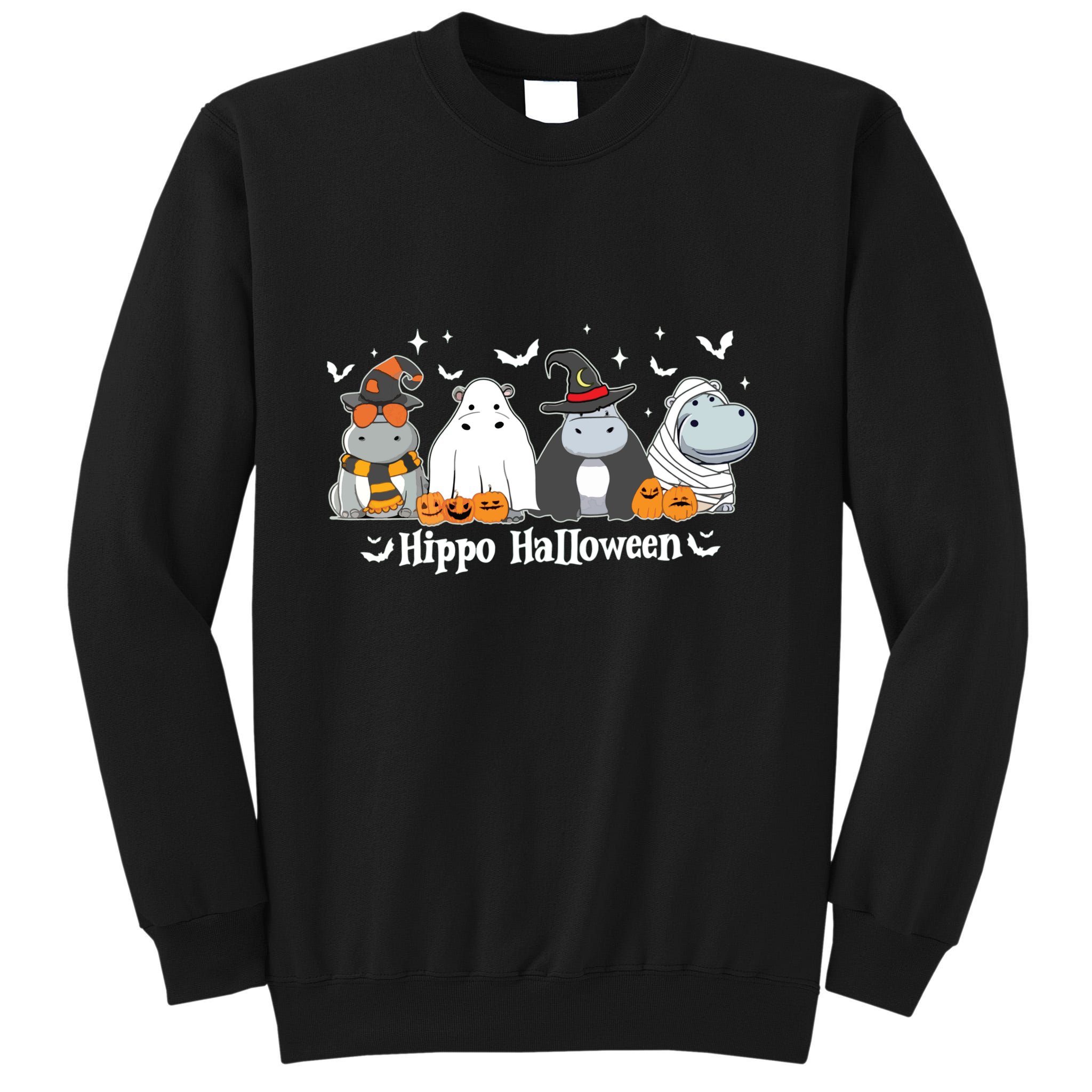 Cute Baby Hippo Moo Deng Fall Tall Sweatshirt