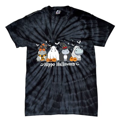 Cute Baby Hippo Moo Deng Fall Tie-Dye T-Shirt