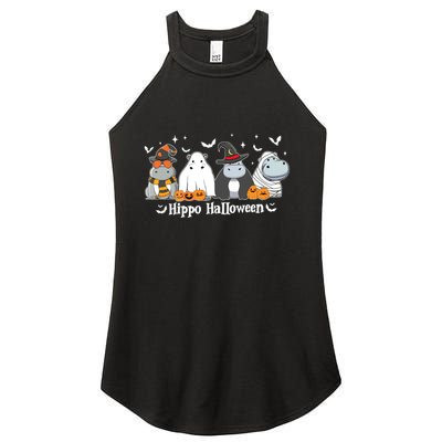 Cute Baby Hippo Moo Deng Fall Women's Perfect Tri Rocker Tank