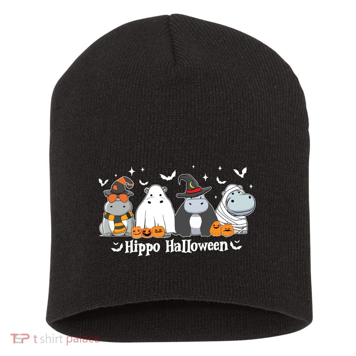 Cute Baby Hippo Moo Deng Fall Short Acrylic Beanie