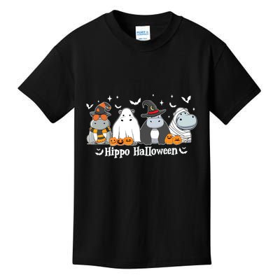 Cute Baby Hippo Moo Deng Fall Kids T-Shirt