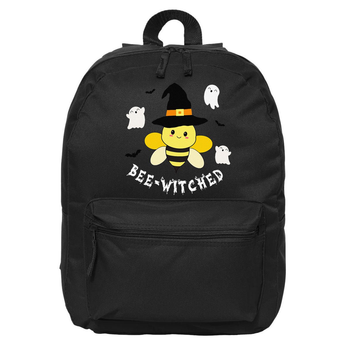 Cute Beekeeper Halloween Costume Funny Bee Pun Beewitched 16 in Basic Backpack