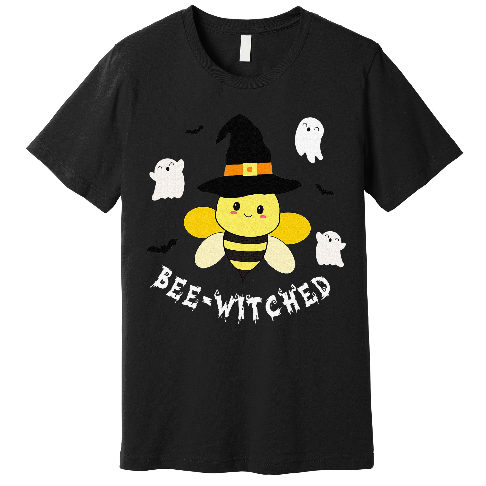 Cute Beekeeper Halloween Costume Funny Bee Pun Beewitched Premium T-Shirt