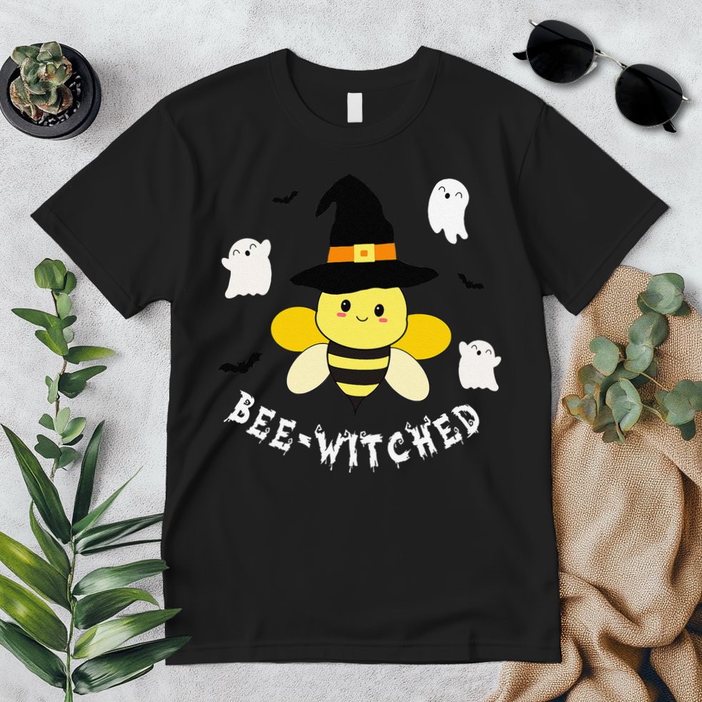 Cute Beekeeper Halloween Costume Funny Bee Pun Beewitched Premium T-Shirt
