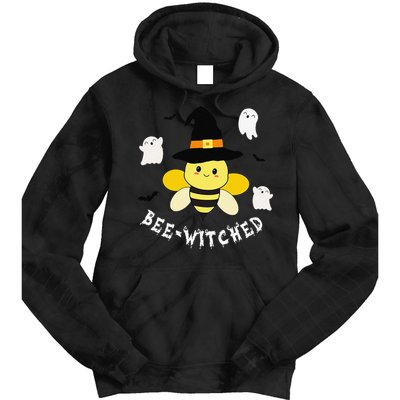 Cute Beekeeper Halloween Costume Funny Bee Pun Beewitched Tie Dye Hoodie