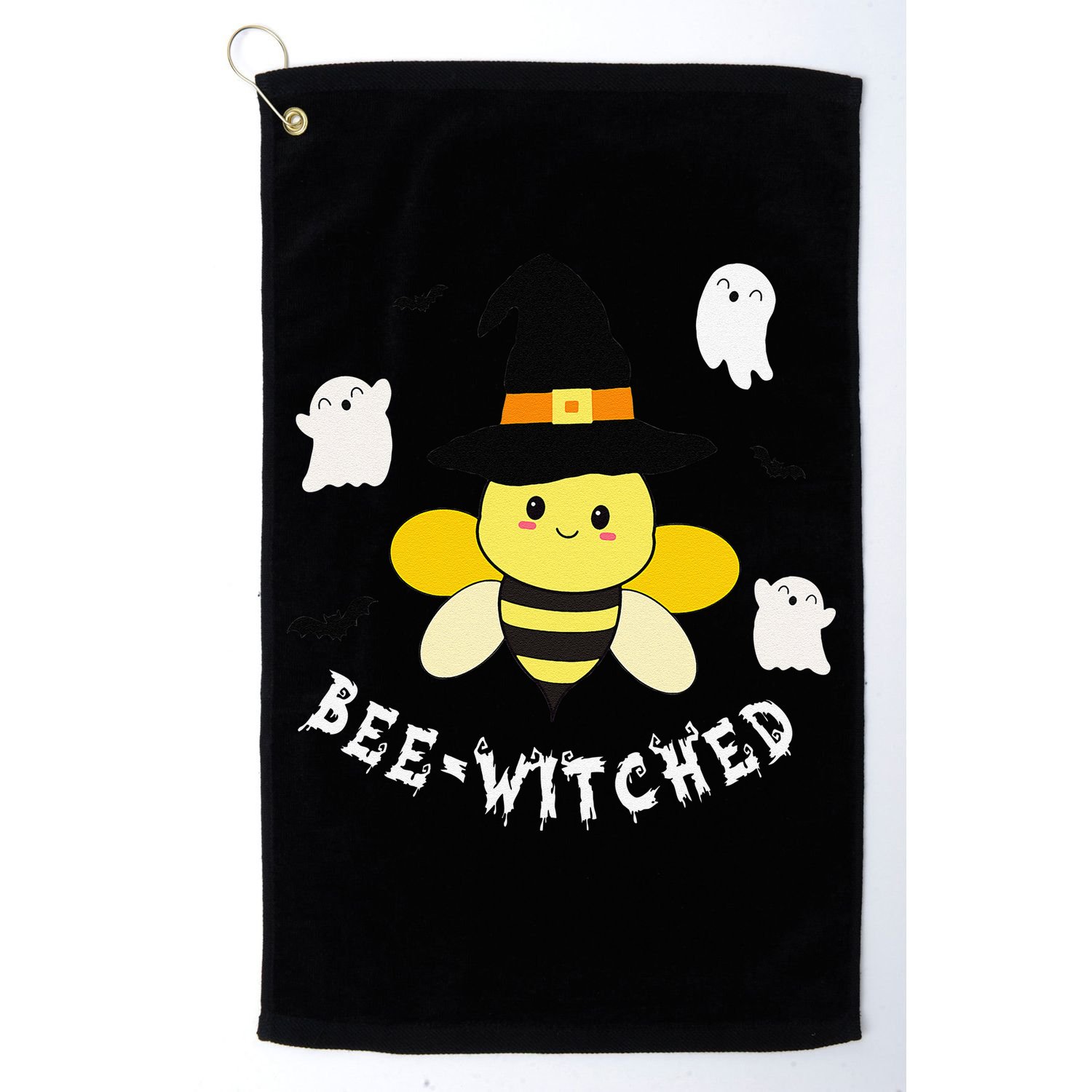 Cute Beekeeper Halloween Costume Funny Bee Pun Beewitched Golf Towel