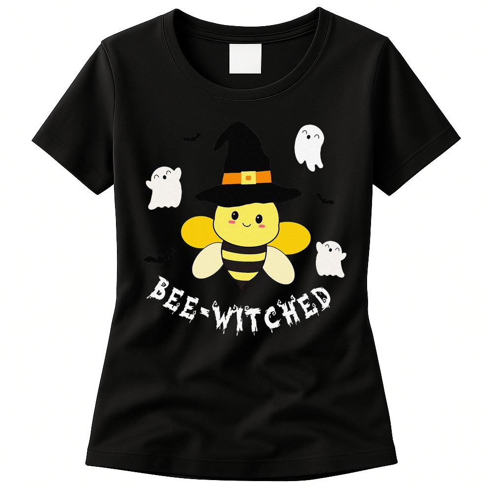 Cute Beekeeper Halloween Costume Funny Bee Pun Beewitched Womens T-Shirt
