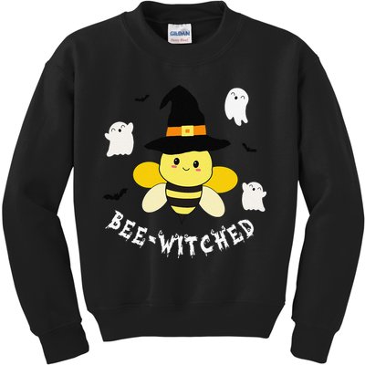 Cute Beekeeper Halloween Costume Funny Bee Pun Beewitched Kids Sweatshirt