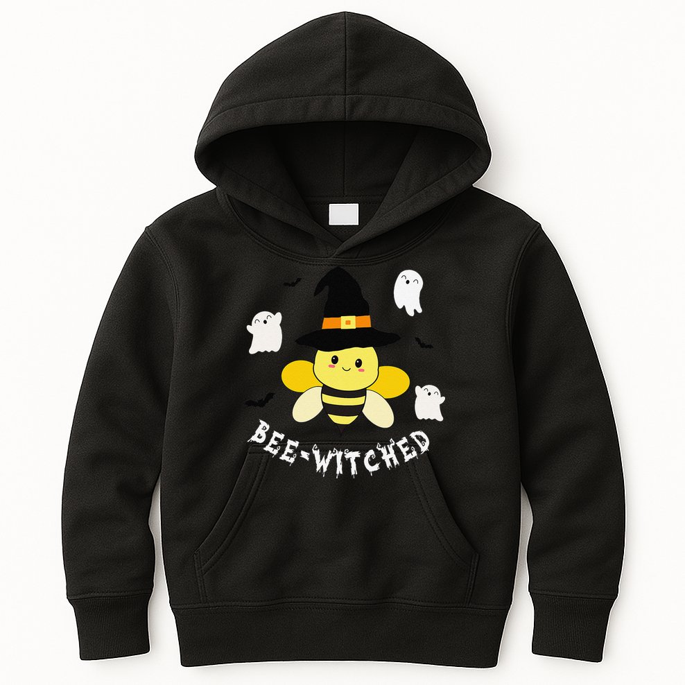 Cute Beekeeper Halloween Costume Funny Bee Pun Beewitched Kids Hoodie