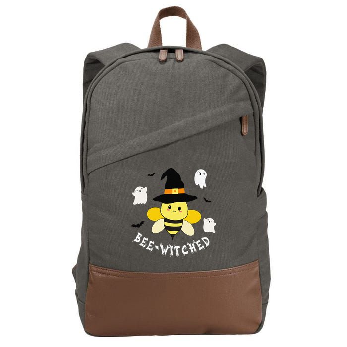 Cute Beekeeper Halloween Costume Funny Bee Pun Beewitched Cotton Canvas Backpack