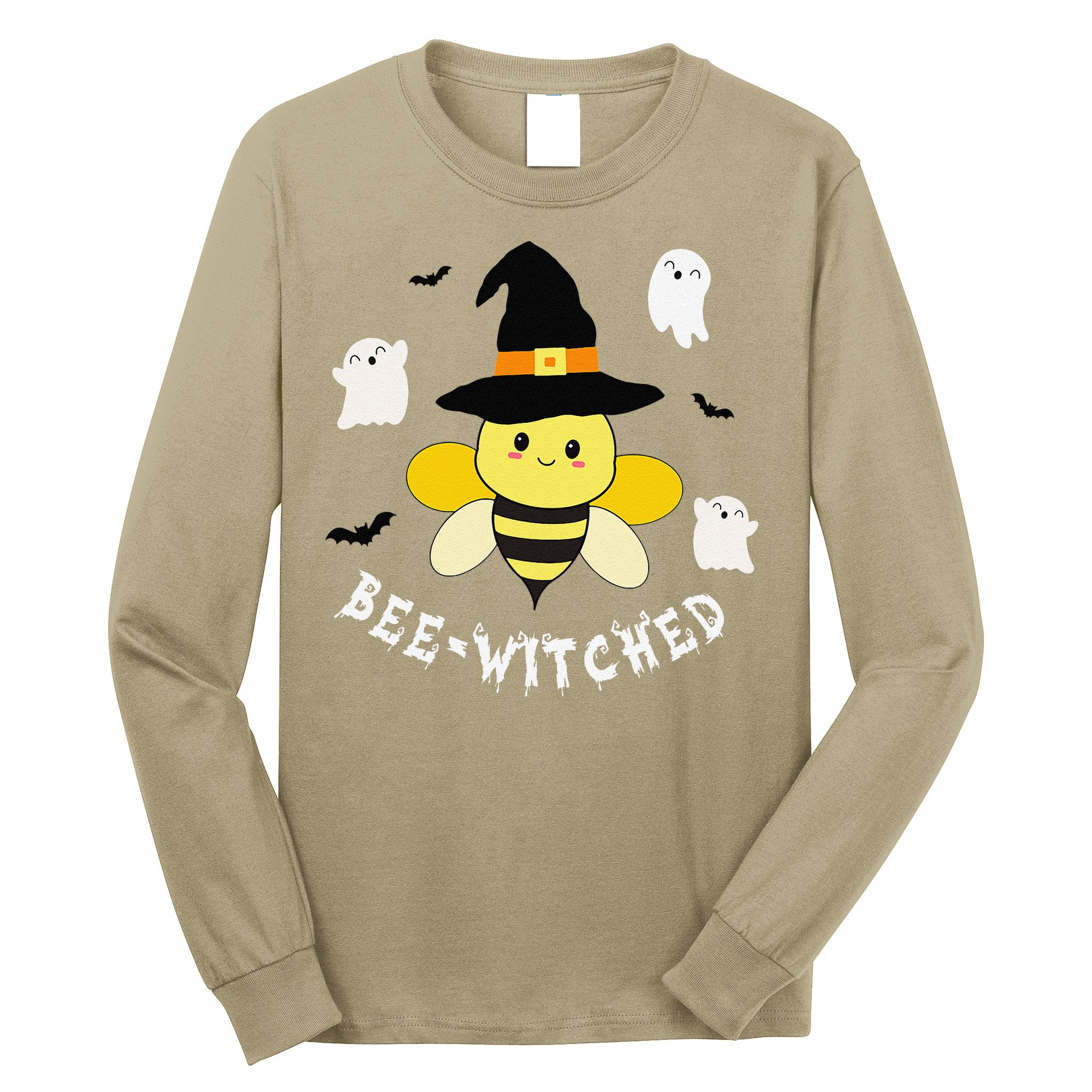 Cute Beekeeper Halloween Costume Funny Bee Pun Beewitched Long Sleeve Shirt